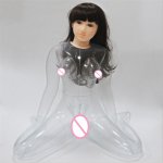 Very Cost-effective! Transparent Inflatable Sex Doll Removable Vagina Male Masturbator Adult Products Sex Shop