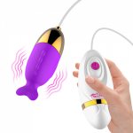 OLO G Spot Vibrator 12 Speeds Remote Control Bullet Vibrating Egg USB Rechargeable Vagina Clitoris Massager Sex Toys for Women