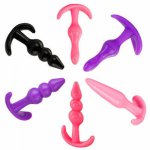 Silicone Butt Plug Dildo Anal Beads G Spot Butt Plug Masturbation Prostate Massager Butt Plug Adult Sex Anal Toys for Gay
