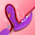 Sex Toys For Women Wireless Remote Anal Vibrator Vagina Stimulate Nipple Sucker Vibrator Heating Clitoris Sucking Dildo Vibrator