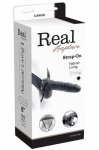 Real Rapture, Czarna proteza na członka z wibracjami - Real Rapture - 16,8cm