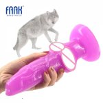 Faak, FAAK Big Animal Dog Dildo Knotted Suction Cup Wolf Penis Sex Toys for Women Cheap Sex Products Anal Plug Lesbian Flirt Sex Shop