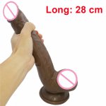 Super Skin Long Dildo Realistic Artificial Big Dick Female Masturbator Huge Dildo with Suction Cup Adult Erotic Sex Toys Women