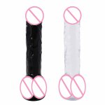 Black Transparent Big Dildo Vibrator female Masturbator Toy dildo anal Realistic Penis sex toy For woman Couple Sex Toy