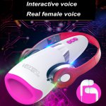 Oral Vibrator Masturbation Device Vaginal Arm Sexual Real Sound Sucker  Vaginal Masturbation Cup, Adult Male Homosexual Toy