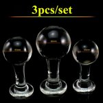 3 Pcs/Set Glass Butt Plug Sex Toys Anal Dildo Prostate Massager For Men And Women Crystal Anal Balls Masturbating Adult Products