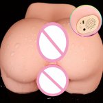 Sex Toys for Men 3D Realistic Fake Ass Real Vagina Anal Male Masturbator Pocket Pussy Intelligent Voice Vibrating Vaginal Anus
