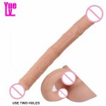 YUELV Extra Long Double Heads Realistic Dildo Sex Toys For Women Lesbian Vaginal Anal G-spot Stimulate Flexible Aritifical Penis