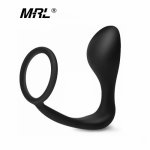 Fantasy Silicone Male Prostate Massage Anal Plug With Penis lock Penis Ring Stimulate Sexual Adult Butt Plug Adult Sex Toys