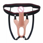 DLX Hollow Strap On Silicone Dildo Realistic Strapon Harness Penis Enlarger Extender Large big dildo for Women/Man/Lesbian Adult