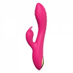 Magnetic Charge Silicone Vibrator,double Vibration G-point Massage Stick,women Dildo Masturbation Bar Vagina Stimulation Sex Toy