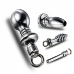 Newest Metal Hollow Anus Beads Balls Prostata Massager Anal Butt Plug Enema Syringe Cleaning Fetish Adult Game Sex Product Toys