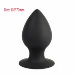 Special offer huge big anal plug 130*70mm large size anal  expander suction cup butt plugs anus dilator buttplug adult sex toys