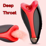 Automatic Masturbator Deep Throat Blowjob Heating Sucking Machine Pocket Pussy Masturbator Cup Vibrator Oral Sex Toys For Men