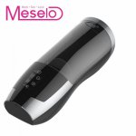 Meselo 3 speed 6 Stretching Modes Automatic Piston Masturbator Heat Masturbation Cup Pussy 3D Real Vagina Sex Toys For Men