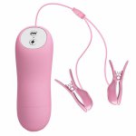Electro shock massage nipple clamps vibrator sex toys for woman electro stimulator vibrators for women clitoris clip adult toy