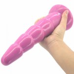 Huge big silicone anal plug long dildo with suction cup soft large butt plug anal beads sex toys for woman anal dilator buttplug