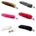 Adult Butt Plug Bdsm Bondage Stainless Steel Faux Fox Tail Sex Toy Anal Plug Insert Stopper Sex Toys Gift