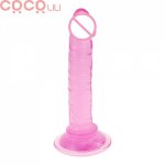 Small Realistic Dildo Butt Plug Sex Toys for Women With Strong Suction Cup Jelly Flexible Penis Anal Plug Pussy Vagina Massager