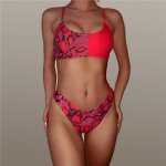 2020 Women Sexy Leopard Print  Bikini Set High waist Swimsuit Ladies Bandeau Swimwear Triangle Brazilian Bathing suit