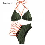 SWEETWOO Female Body Suits Sport Fringe Top Swimsuits Woman Sexy Bikini Sets Lace Swimsuits Cool Swimsets Beachwear Elastic New