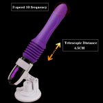 10 Frequency Masturbation Machine Female Dildo Vibrator Adult Sex Toys for Woman Hand-Free Automatic Penis with Suction Cup