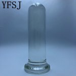 156*45mm 582g Pyrex Glass Dildo Fake Penis Large Crystal Anal Beads Butt Plug Prostate Massager G Spot Female Masturbation Toys