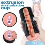 Sex Toys Vagina Real Pussy Male Masturbator deep throat sex toys pussy Silicone Artificial Vagina Mouth Anal masturbation cup