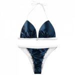 Halter Neck Satin bikinis 2019 new swimwear women swimsuit beach bathing suit maillot de bain biquini sexy brazilian bikini set