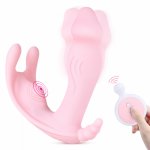Wearable Dildo Vibrator Clitoris Stimulator Invisible Panty Vibrator Remote Control Female Masturbator Adult Sex Toys for Women