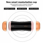Sex Toy for Men Sex Machine Piston Retractable Male Masturbator Vibrator Automatic Blowjob Vagina Real Pussy Masturbator Cup 006