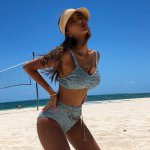 Tankini Swimsuit Swimwear For Girls Bikini Brazilian Bathing Suit Girl Women Swim New Blue Split Big Breasts Converging Sexy