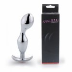 New 316L Stainless Steel Anal Dildo Butt Plug Heavy Anus Bead Massage Fetish Chastity Device Anal Sex Toys for Women and Men.