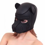 Sexy Dog BDSM Bondage Puppy Play Hoods Slave Rubber Puppy Mask Fetish Adult Games Couples SM Flirt Games Toys for Erotic Hoods