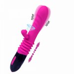 Erotic Sex Toys Telescopic blowing sucking vibration rod Women G-Spot Dildo purple penis Wireless remote charging Free shipping