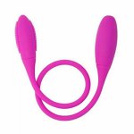 Double Silicone Motor G-Spot Clitoris and Prostate Masturbation Toy Vibrator Sex for Adults - Massager for Men, Women or Couples