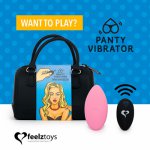 Feelztoys, Stymulator do noszenia w majteczkach - Feelztoys Panty Vibe Remote Controlled Vibrator   Różowy