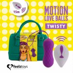 Feelztoys, Zdalnie sterowane jajeczko stymulujące - Feelztoys Remote Controlled Motion Love Balls Twisty