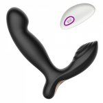 Remote Control Prostate Massager Vibrator with 10 Vibration Modes Rechargeable Anal Sex Toy G-spot Vibrating Stimulator