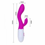 Women Multispeed Vibrator G-Spot Masturbation Rabbit Pattern Sex Toy for Woman
