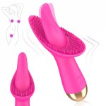 Tongue Licking Clitoris G-spot Stimulate Vibrator For Women Dildo Vibrators Adult Sex Toys for Woman Masturbator Erotic Products