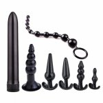 7PCS Vibrator Anal Plug Adult Sex Toys Kit BDSM Bondage Slave Toy Flirt Games For Couples