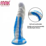 Faak, FAAK Color Dildo Gspot Vaginal Anal Oral Manual Sucker Clitoral Massager Male Anal Plug Female Masturbation manual anal expander