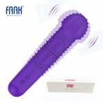FAAK Men and Women Charging Vibration Anal Plug Jumping Egg SM Silicone Waterproof Vibration Rod Prostate Massager