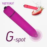 VETIRY 10 Speed Bullet Vibrator Dildo G-spot Massage Clitoris Vagina Stimulator Sex Toys for Women Masturbator Waterproof
