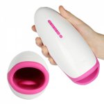 Heating Deep Throat Male Pump Vibrator Oral Masturbator Siliocne Sucking Pussy Masturbation Cup Real Vagina Sex Toys For Women