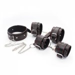 Red rope Handcuffs Neckcuffs ankle Shackles bondage toys sex