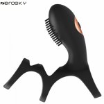 Zerosky, Silicone Male Penis Delay Ring Vibrator Premature Ejaculation Lock Fine Clit Massage Adult Sex Toys For Men Zerosky