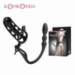Penis Extender Sleeve Delayed Ejaculation Cock Ring Butt Plug Anal Plug Prostate Massager Anal Sex Toys For Men Male Masturbator