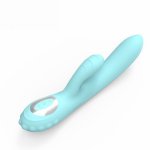 Dual-shock AV Adults Masturbator Vibrator Sex Toys for Woman Clitoris Stimulator Rechargeable Silicone Vibrating Rod for Female
